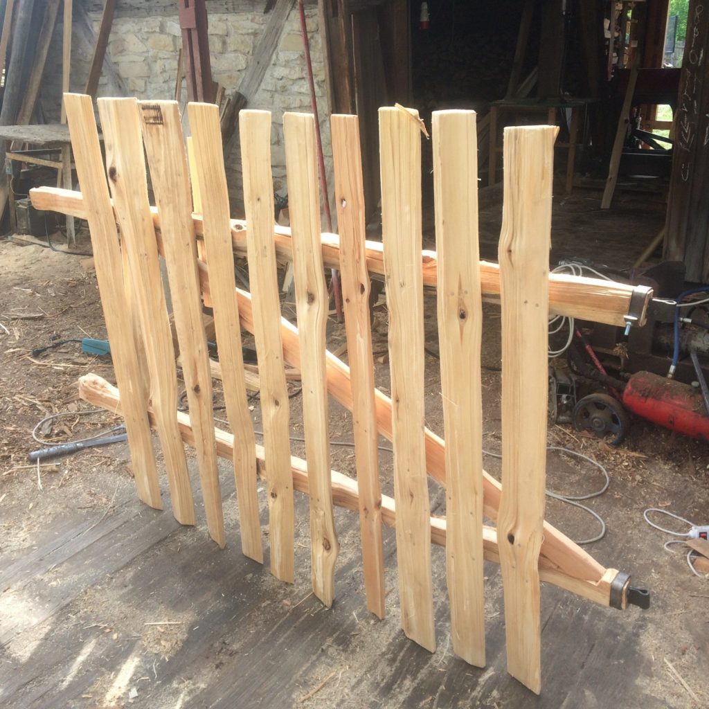 dřevěné ploty-brána